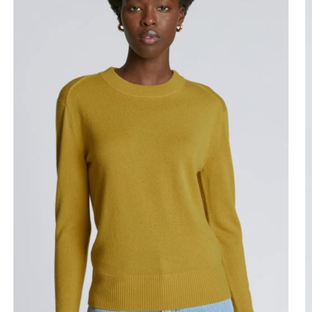 Everlane The Cashmere Crew - Golden Palm Medium